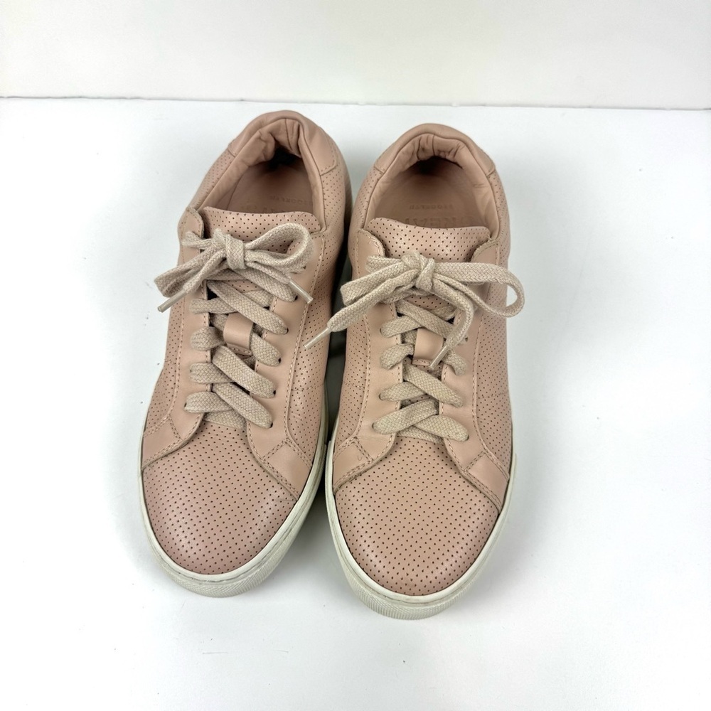 Greats Shoes Italian Greats The Royale Perforated Blush Pink Sneakers Womens 8.5 - Picture 2 of 8